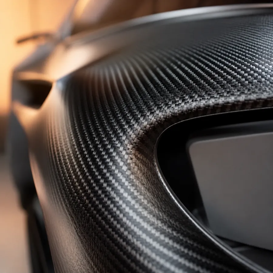 Macro photo of carbon wrap film
