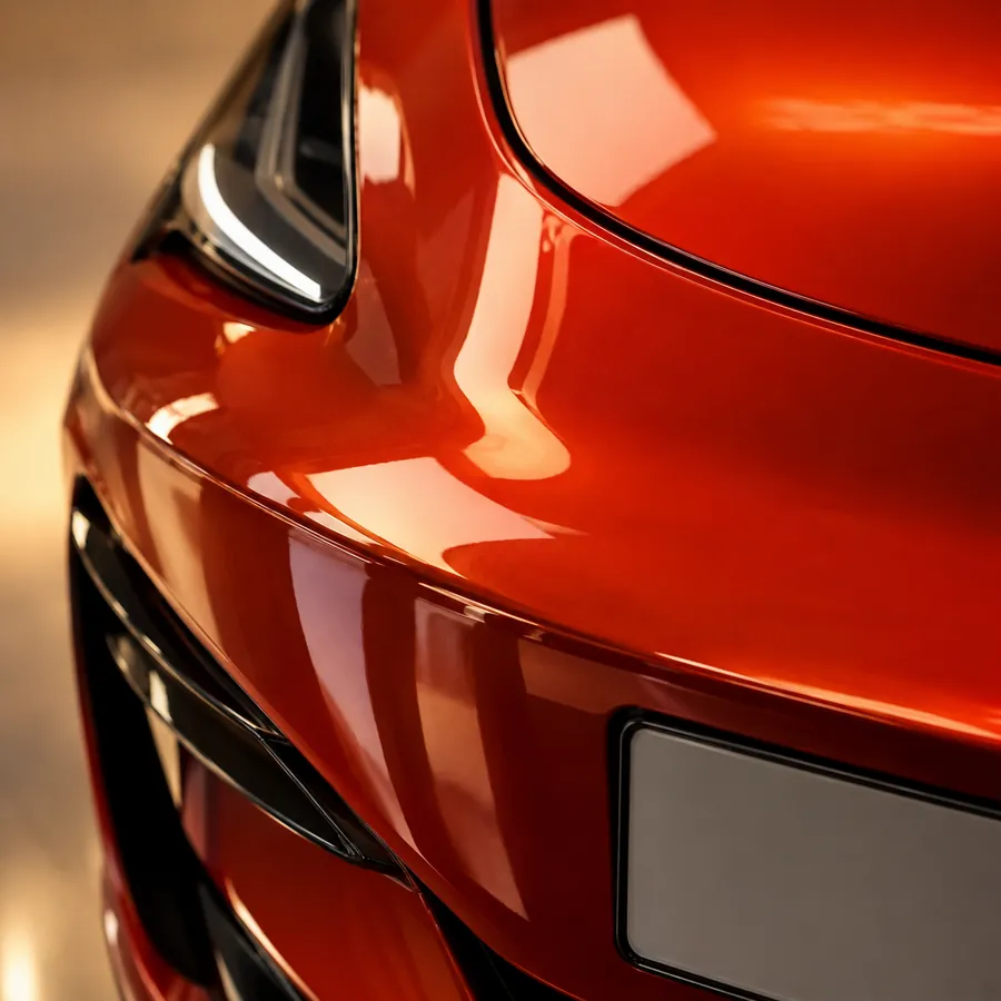 Macro photo of gloss wrap film
