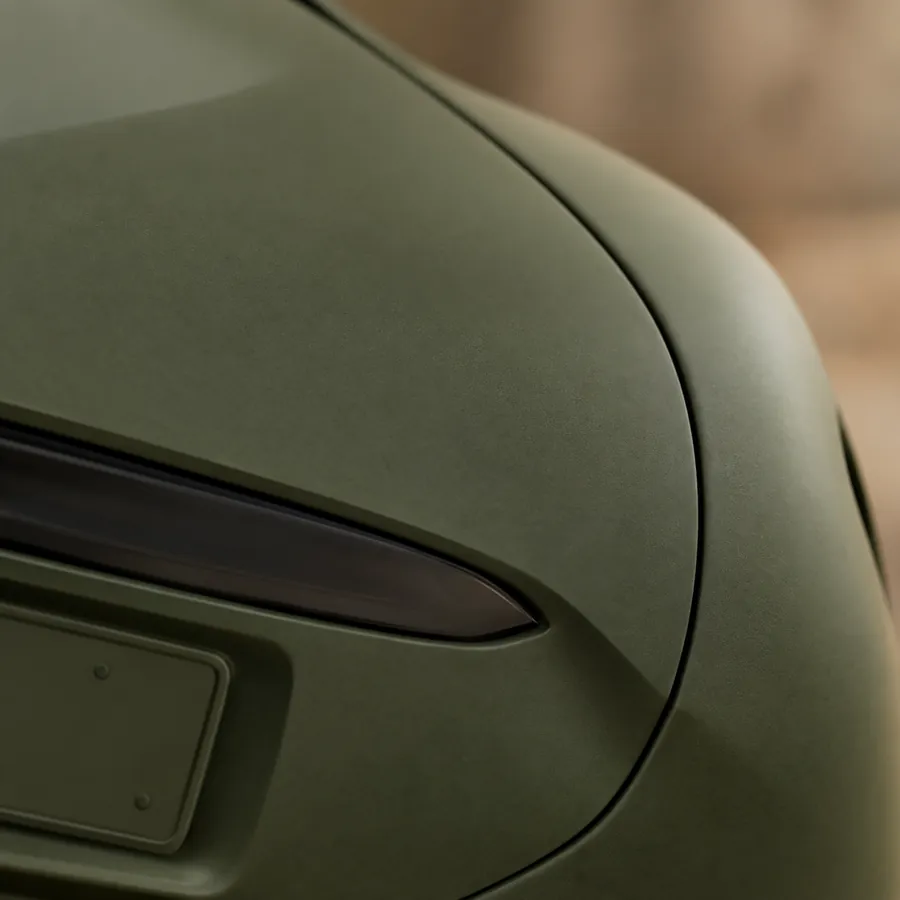 Macro photo of matte wrap film