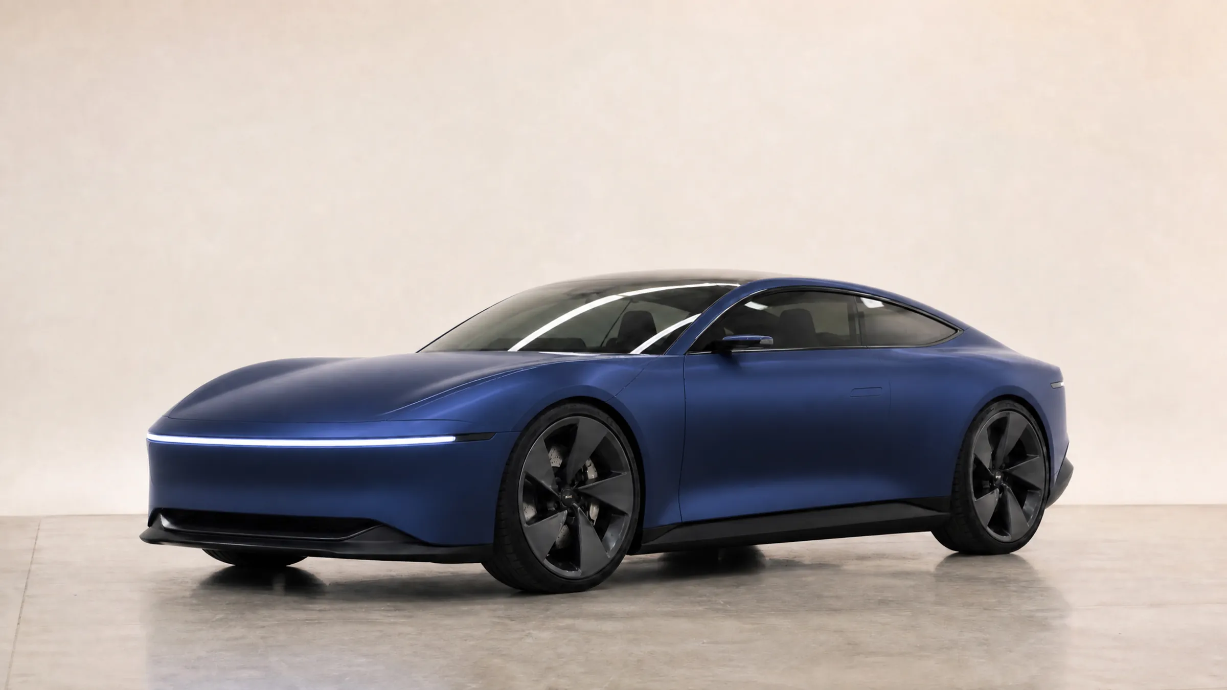 AI preview of the studio coupe in Satin Midnight