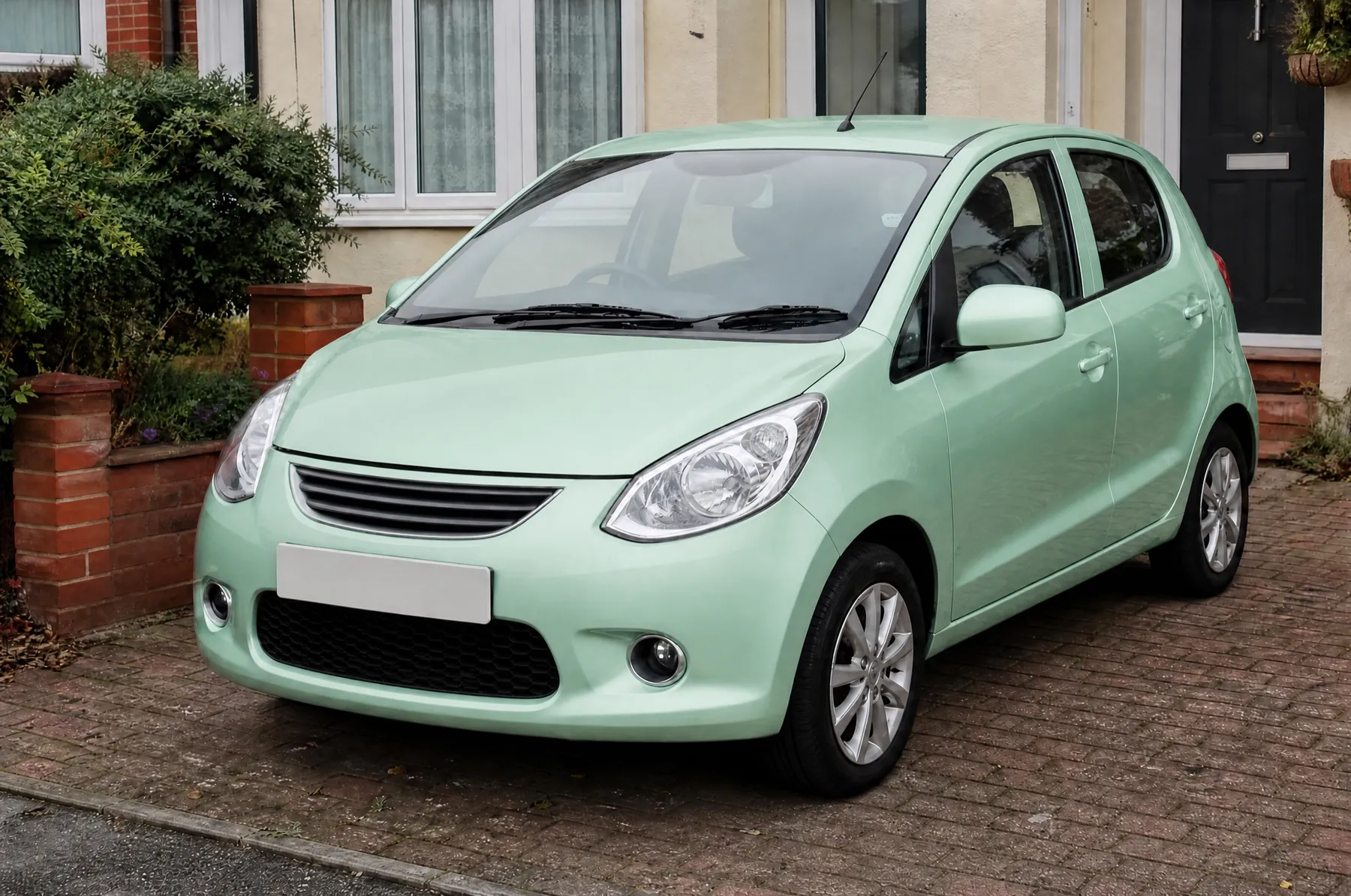 AI preview of the city hatchback in Gloss Pastel Mint