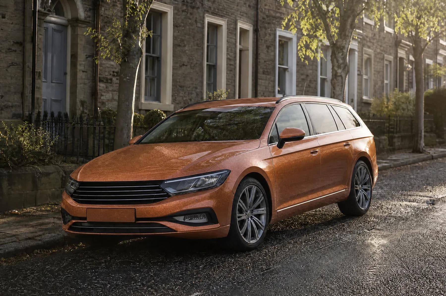 AI preview of the estate car in Metallic Copper