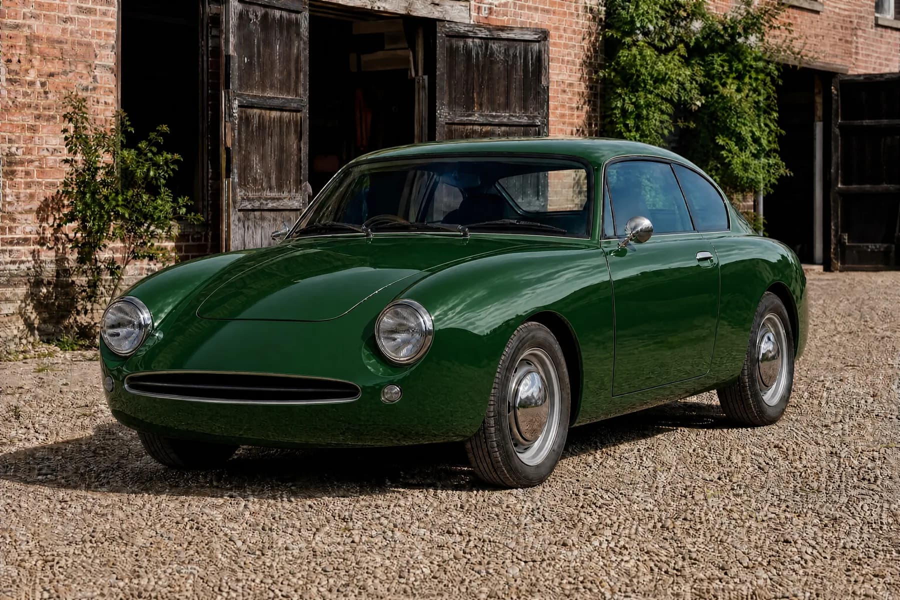 AI preview of the retro roadster in Gloss Racing Green
